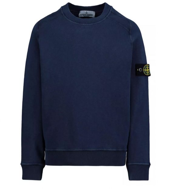 stone island marine blue sweatshirt